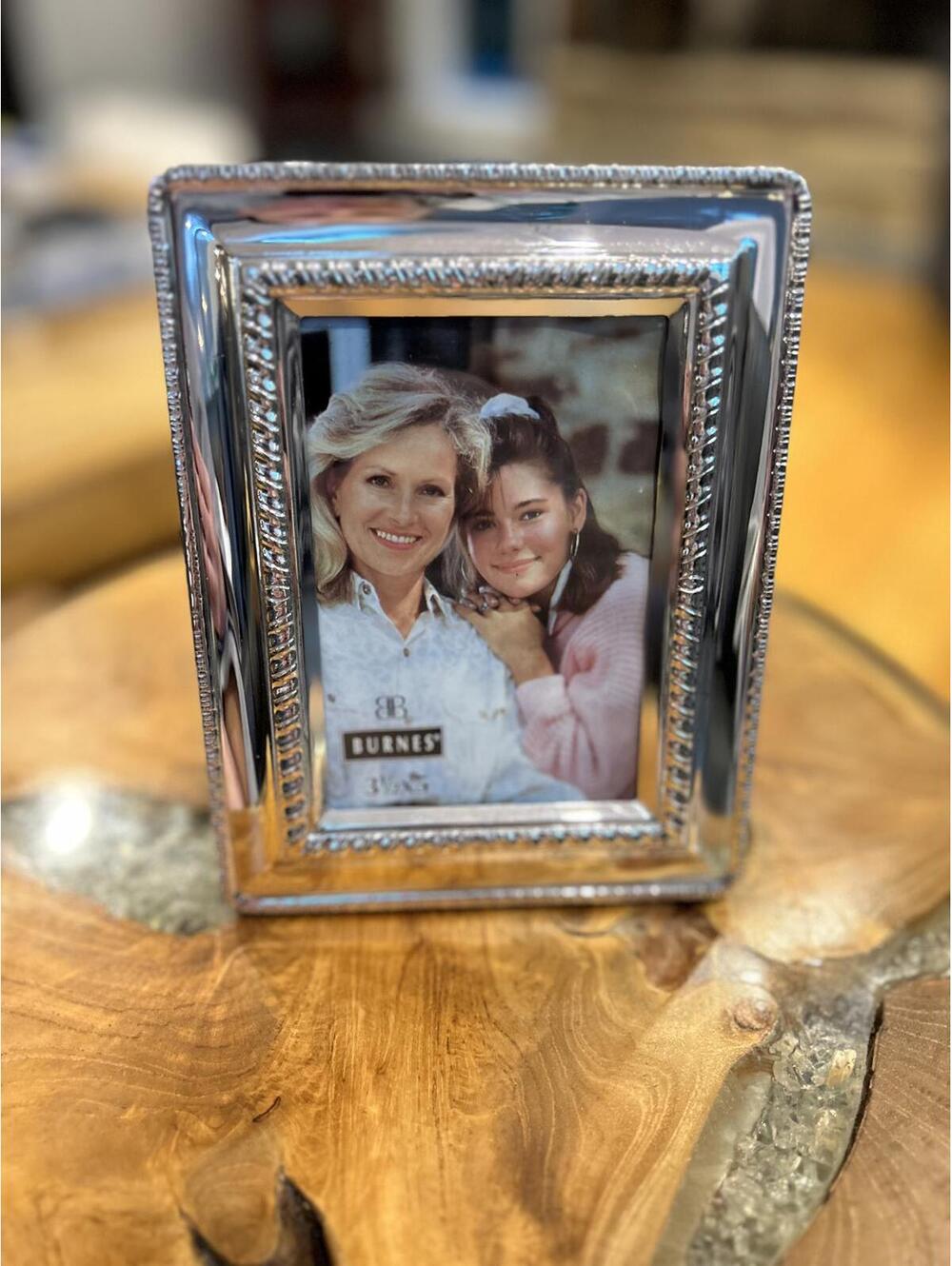 Burnes Silver Tone Decorative PictureFrame with a box album